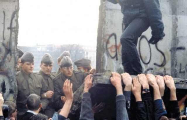 Berlin Wall falls