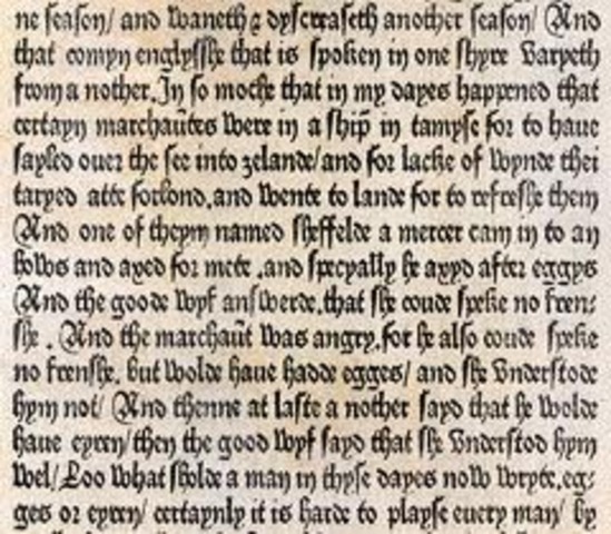 Johaan Gutenberg Invents Printing Press