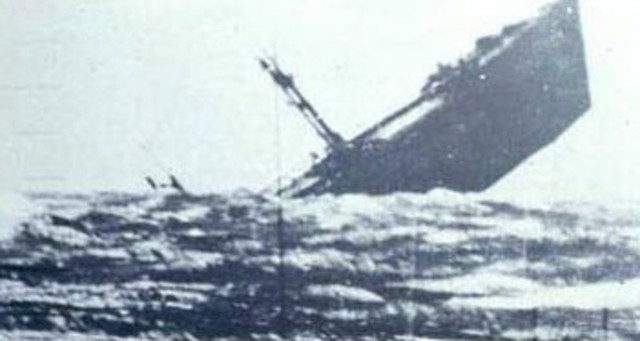 Lusitania sunk