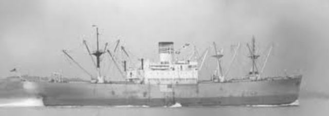 Fisrt merchant vessel sunk by German submarine