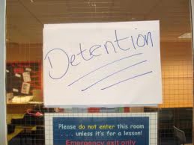 Got my first detention