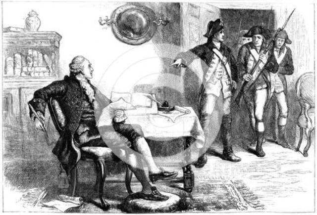 Master Lockton is arrested for suspision of aiding the enemy