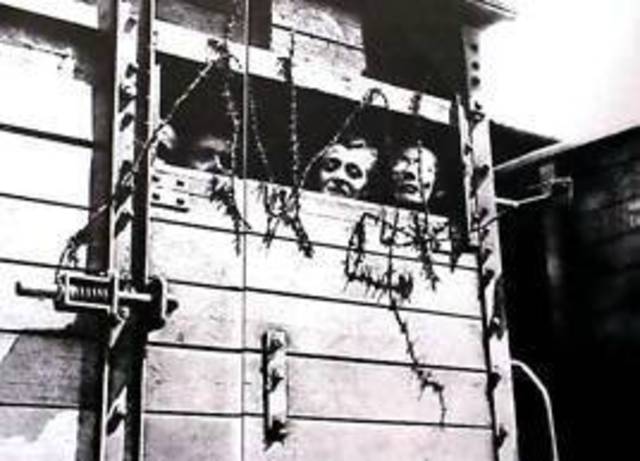 All Jews in concentration camps in Germany are sent to death camp at Auschwitz.