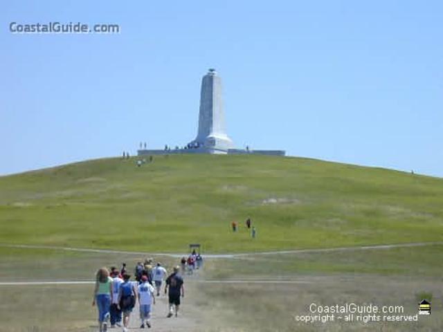 The Wright Brothers launched a downhill plane at Devil Hill