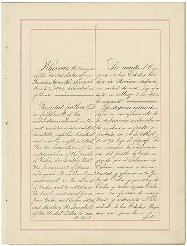 Platt Amendment Passed