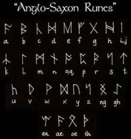 The Saxons had 2 alphabet ( Roman and Runic