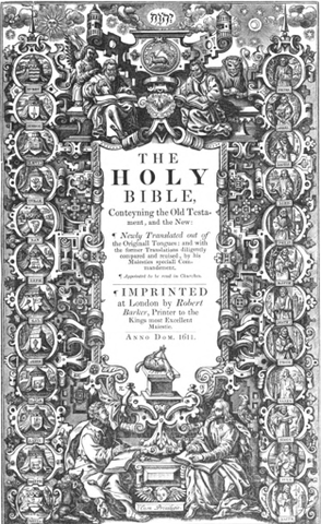 Release of King James I Bible