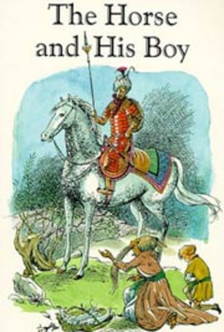 Calormen comes to house, Shasta meets Bree (the horse)