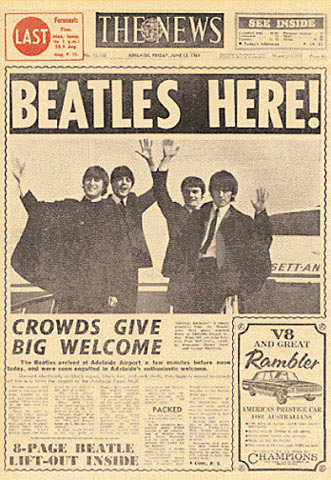 Beatles Reach Australia