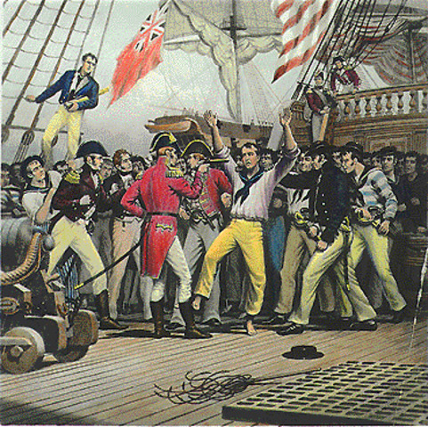 The British and French Abuse American Ships