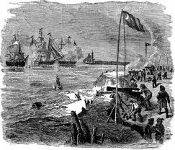 British defence of Fort Moultrie, SC