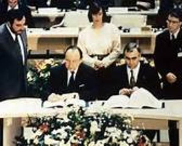 Unterzeichnung des Maastricht-Vertrages
