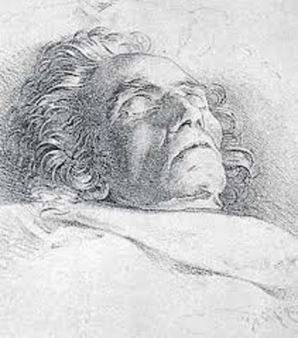 He died because of cirrhosis of the liver and lead poisoning