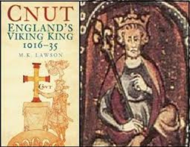 Death of Cnut.