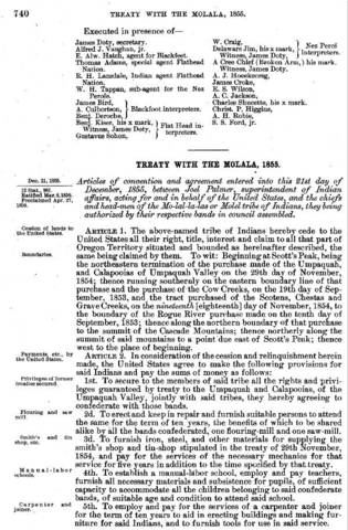 Lame Bull's Treaty is signed