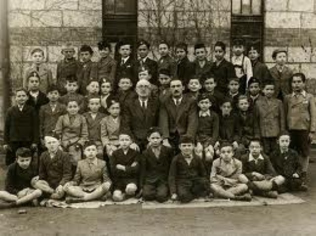 Approximately ten thousand Jews, who had arrived in the Lódz ghetto some six months earlier from Germany, Luxembourg, Vienna, and Prague, are deported to Chelmno. Their baggage is confiscated before they board the train.