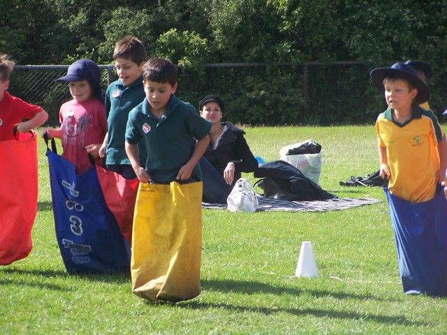 My first sack race