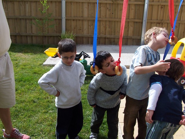 My best friends 5th birthday at his house