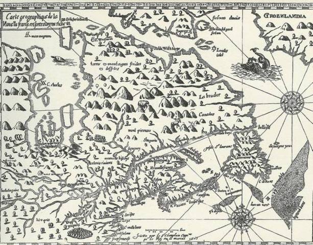 Samul de Champlain drew his first map