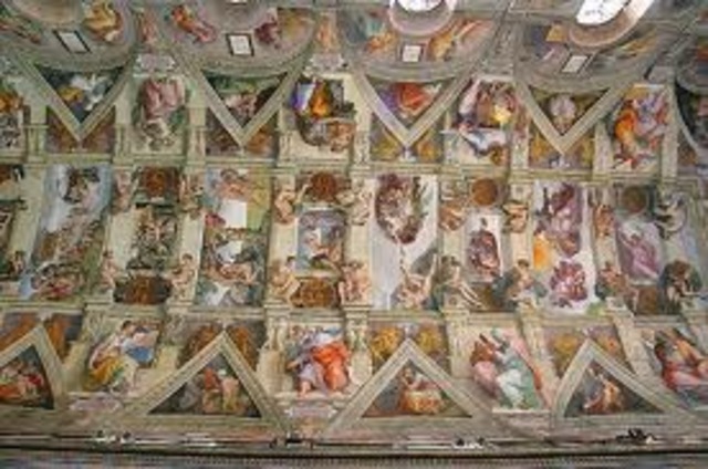 Michelangelo paints the Sistine Chapel