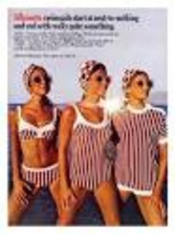 1960 swimwear