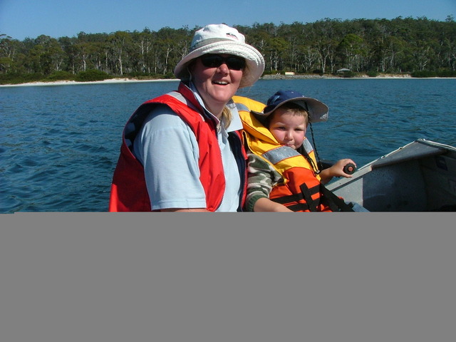 my first drive of the boat