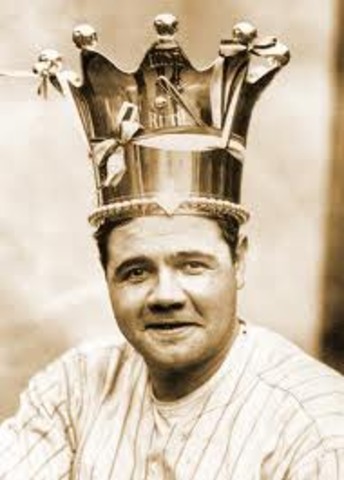 Babe Ruth hits 60 home runs in one season