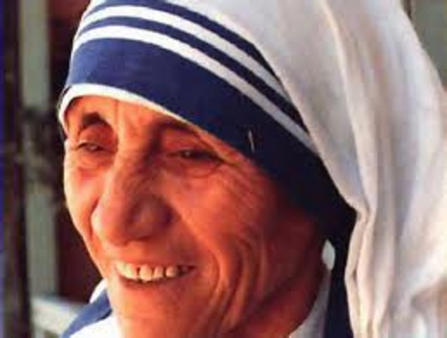 Premio Nobel de la Paz para la madre Teresa de Calcuta