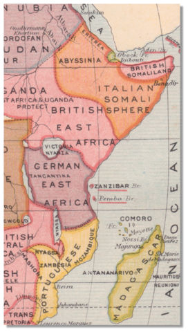 Germany declairs German east africa at berlin conferance