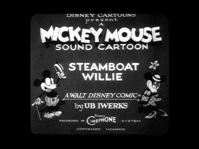 The First Mickey Mouse Cartoon “Steamboat Willie” Premiers