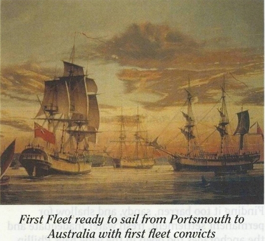 First Fleet Arrives in Australia