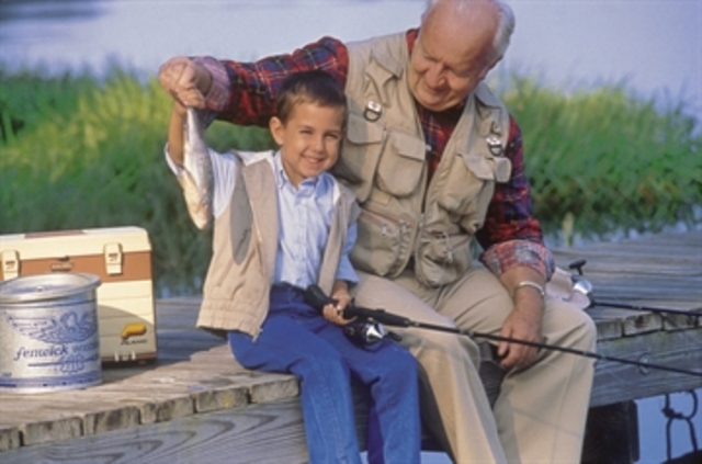 Hiram sees his grandpa again