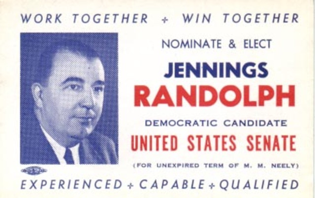Jennings Randolph Introduces Bill