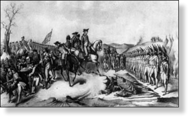 Hessian Mercenaries Arrive to Fight for British