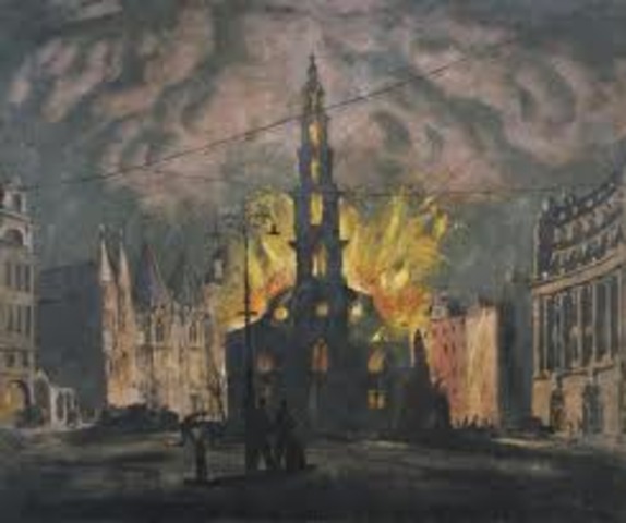 Belfast suffered four bombing raids