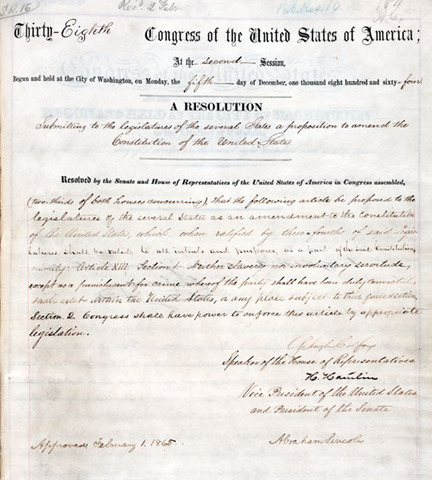 Thirteenth Amendment