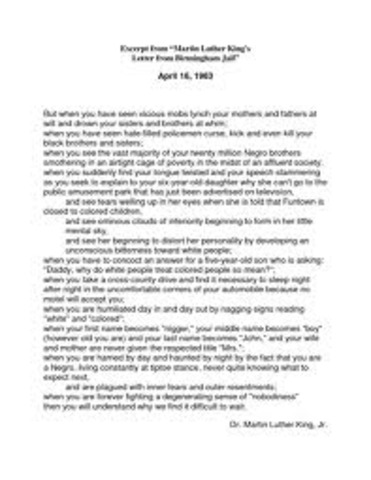 Letter from Birmingham Jail