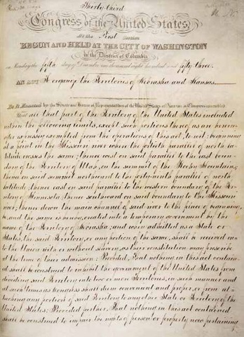 kansas nebraska act 1854