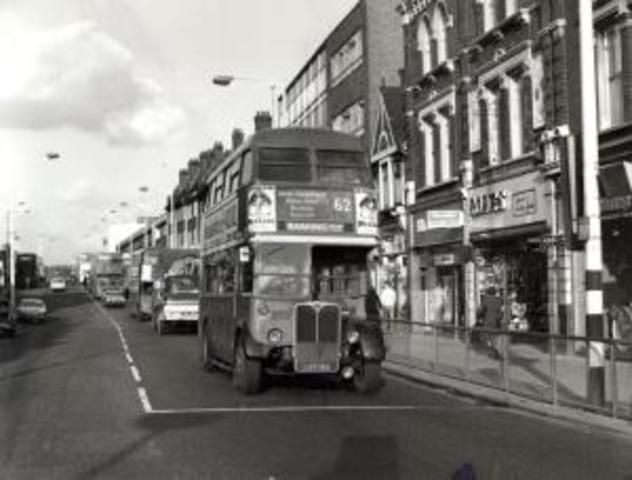 RT Type Bus In Traffic