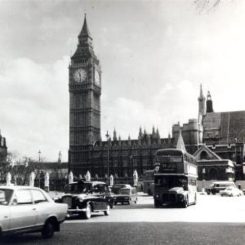 A Traffic Scene In Parliament Square