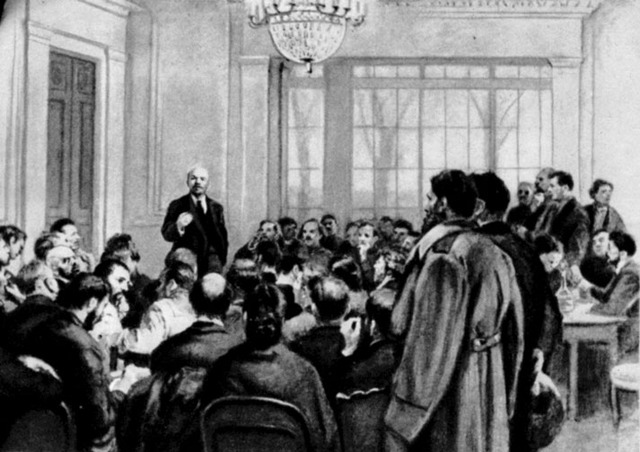 Выступления В. И. Ленина перед демонстрантами