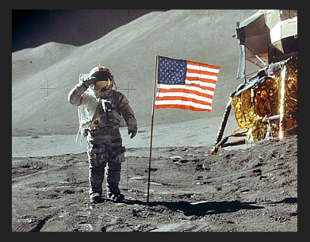 Apollo 11 lands on the Moon