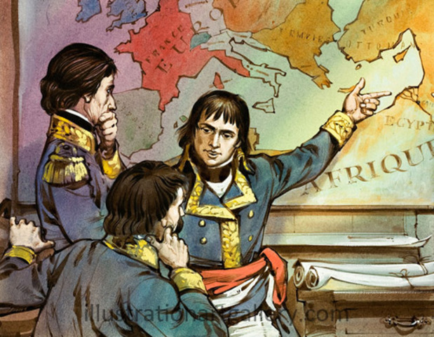 France invades Egypt