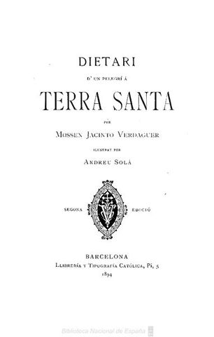 Dietari d'un pelegrí a Terra Santa
