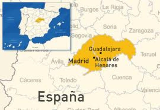 Miguel de Cervantes was born in Alcalá de Henares, Spain