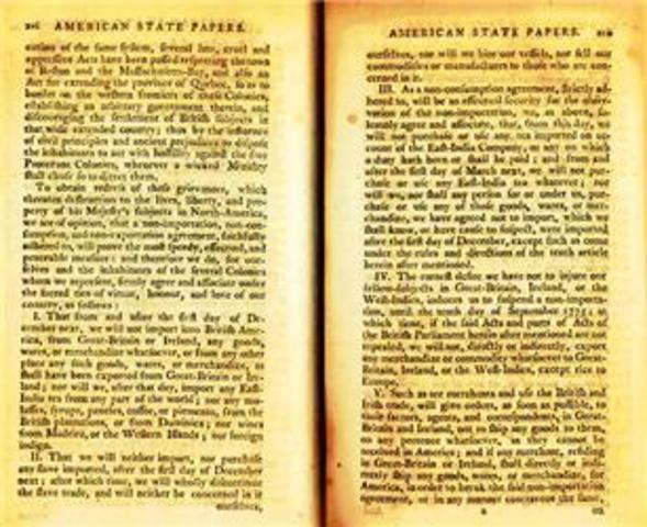 Boston Non-Importation Agreement/Act