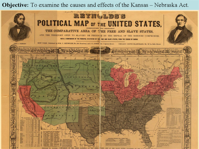 The Kansas/Nebraska Act and popular sovereignty