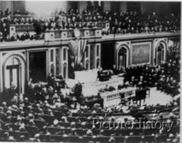 President Wilso to Congress: