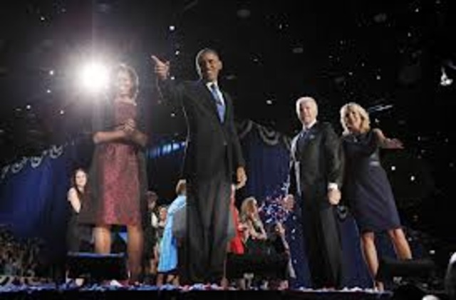 Barack Obama wins election