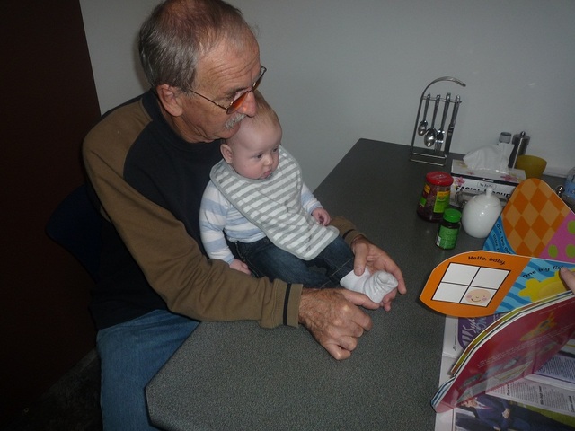 Cohen visits his grandparents